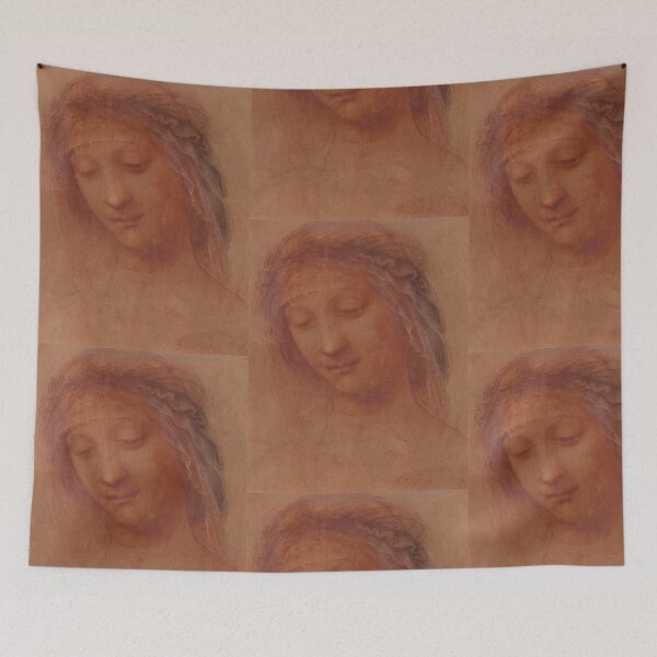 Item preview, The Head of St Philip by Leonardo da Vinci – High Renaissance Drawing Poster designed and sold by artofuniverse.