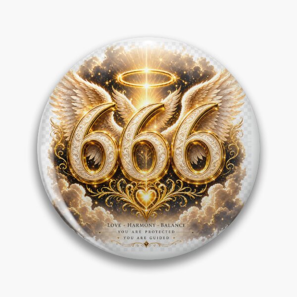 Item preview, Golden Angel Number 666 Balance Harmony Light designed and sold by HiteshArt111.