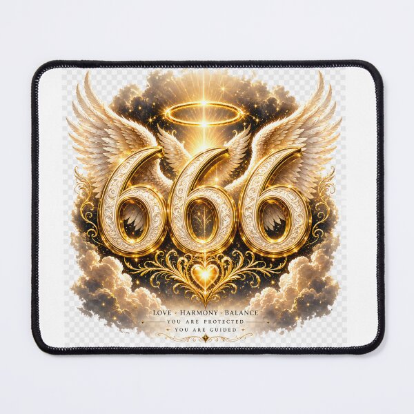 Item preview, Golden Angel Number 666 Balance Harmony Light designed and sold by HiteshArt111.