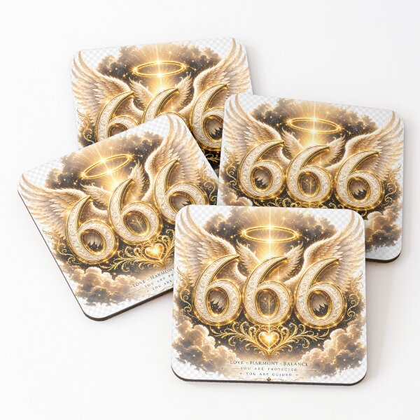 Item preview, Golden Angel Number 666 Balance Harmony Light designed and sold by HiteshArt111.