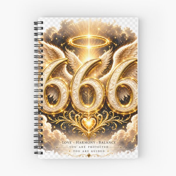 Item preview, Golden Angel Number 666 Balance Harmony Light designed and sold by HiteshArt111.