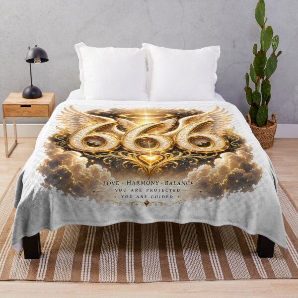 Item preview, Golden Angel Number 666 Balance Harmony Light designed and sold by HiteshArt111.