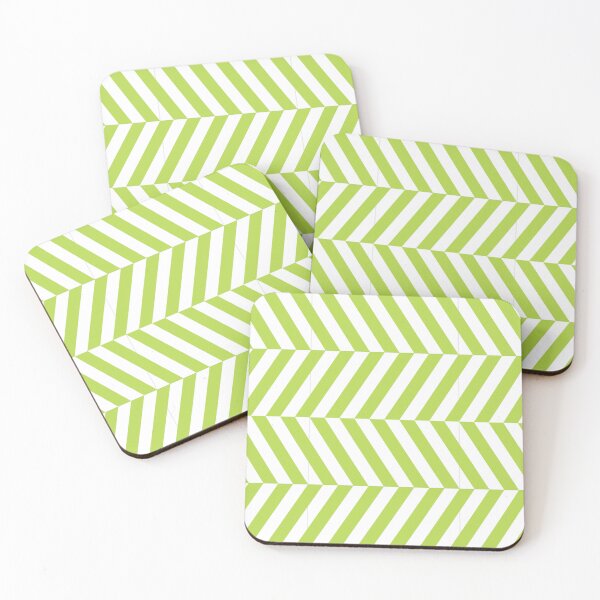 Item preview, White And Lime Herringbone Pattern designed and sold by pattern-archive.
