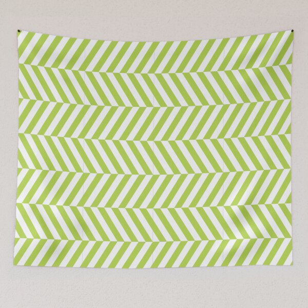 Item preview, White And Lime Herringbone Pattern designed and sold by pattern-archive.