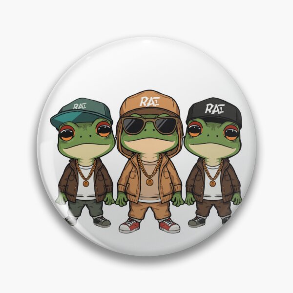 Item preview, rapping frogs designed and sold by PatronesKawai.