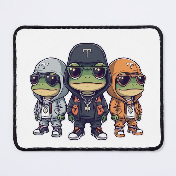 Item preview, rapping frogs designed and sold by PatronesKawai.