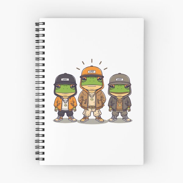 Item preview, rapping frogs designed and sold by PatronesKawai.