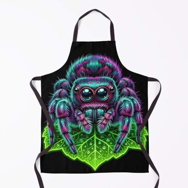Item preview, Cute Jumping Spider Macro | Vibrant Kawaii Arachnology Art designed and sold by PiotrT.
