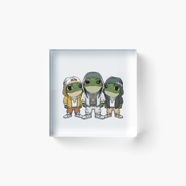 Item preview, rapping frogs designed and sold by PatronesKawai.