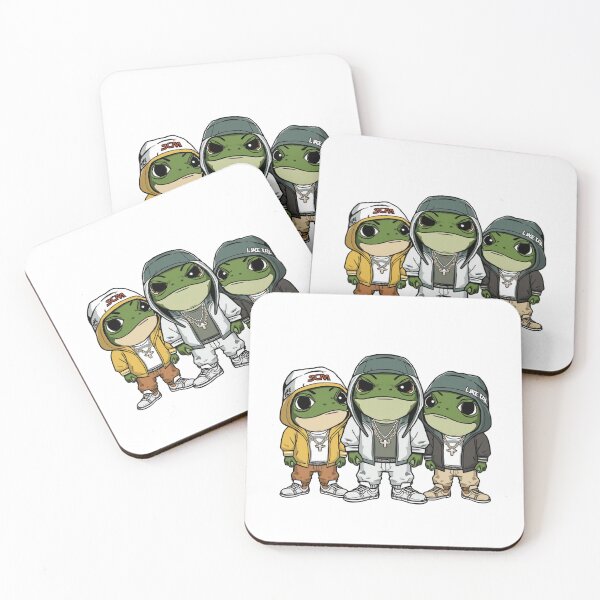 Item preview, rapping frogs designed and sold by PatronesKawai.
