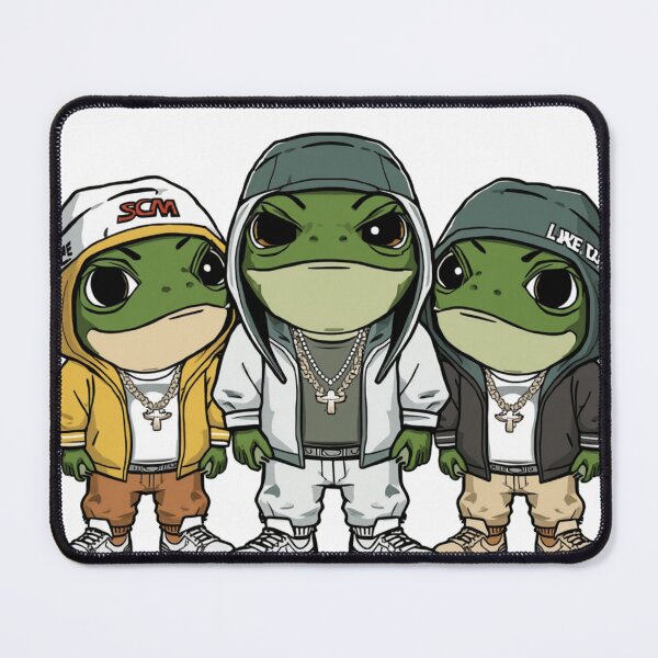 Item preview, rapping frogs designed and sold by PatronesKawai.