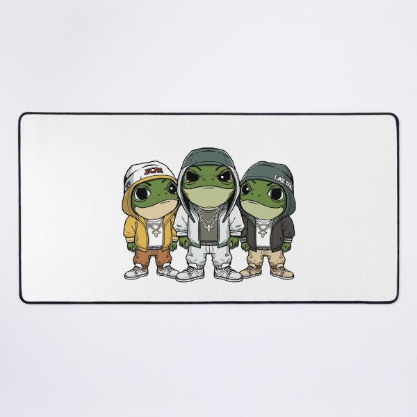 Item preview, rapping frogs designed and sold by PatronesKawai.
