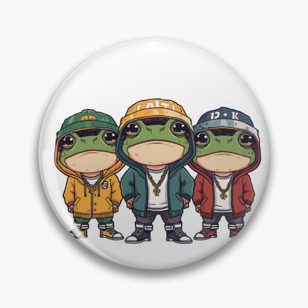 Item preview, rapping frogs designed and sold by PatronesKawai.