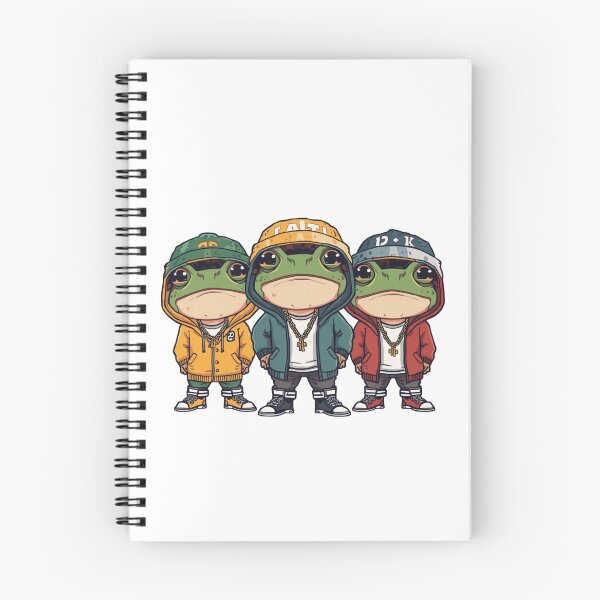 Item preview, rapping frogs designed and sold by PatronesKawai.