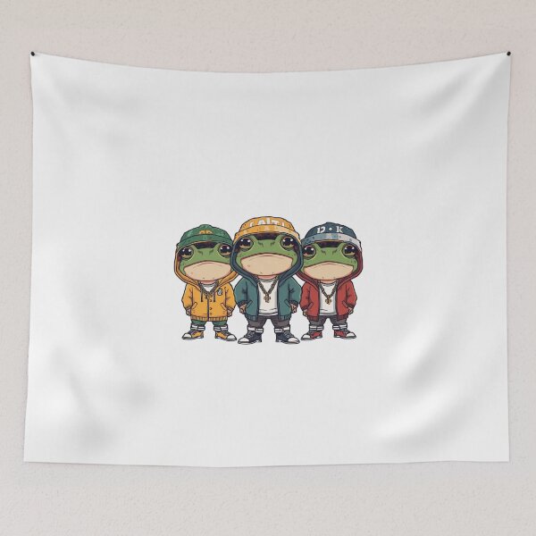 Item preview, rapping frogs designed and sold by PatronesKawai.
