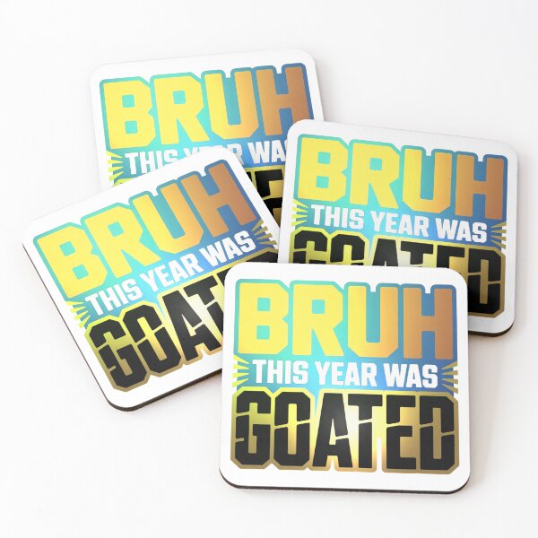 Item preview, Bruh This Year Was Goated Trendy Gen Z Slang Graphic T-Shirt designed and sold by MerchlyMike.