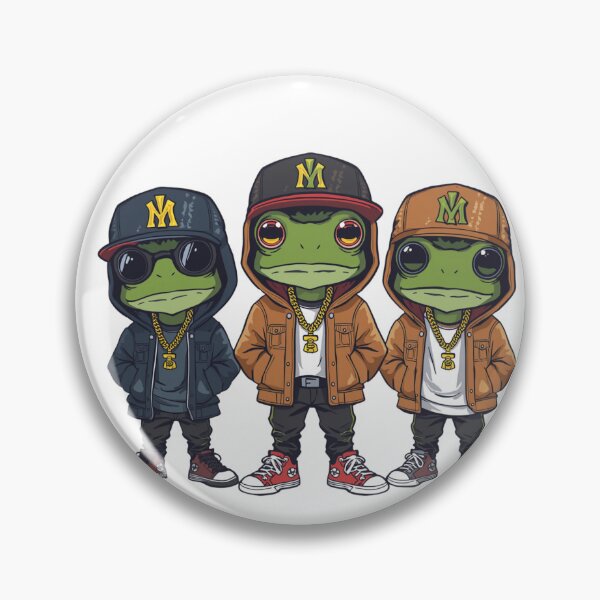 Item preview, rapping frogs designed and sold by PatronesKawai.