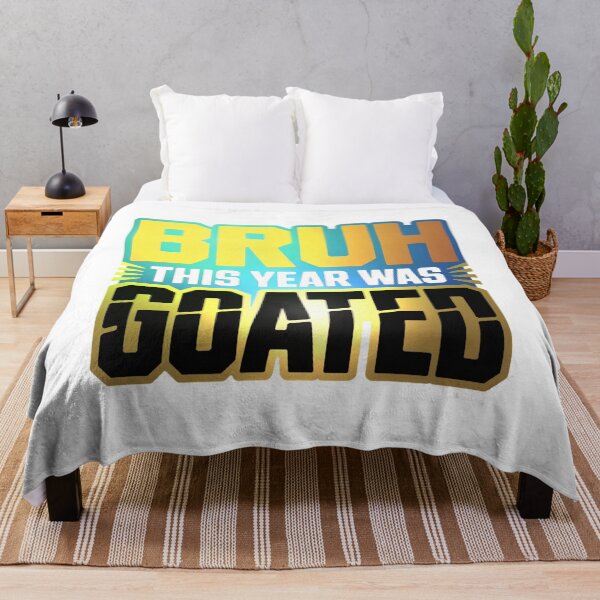 Item preview, Bruh This Year Was Goated Trendy Gen Z Slang Graphic T-Shirt designed and sold by MerchlyMike.