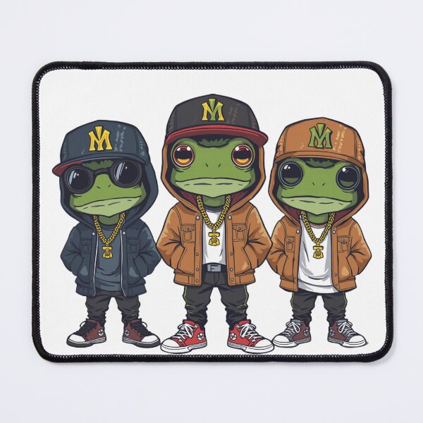 Item preview, rapping frogs designed and sold by PatronesKawai.