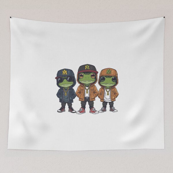 Item preview, rapping frogs designed and sold by PatronesKawai.