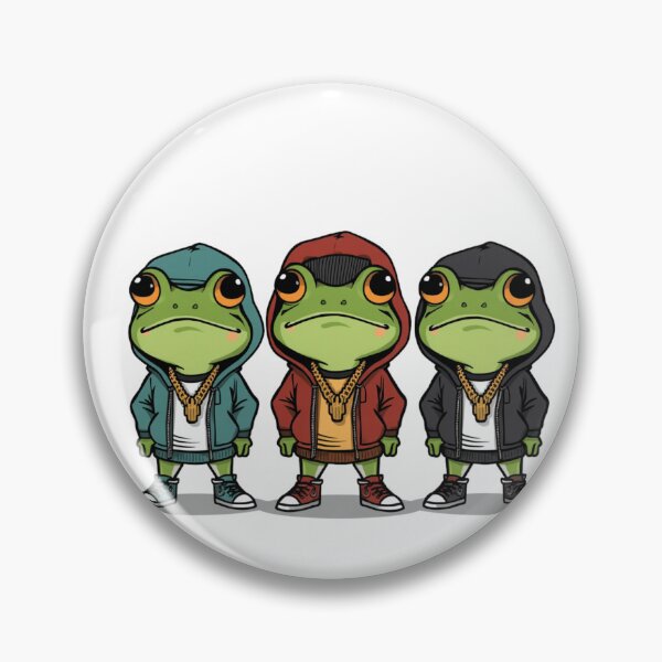 Item preview, rapping frogs designed and sold by PatronesKawai.