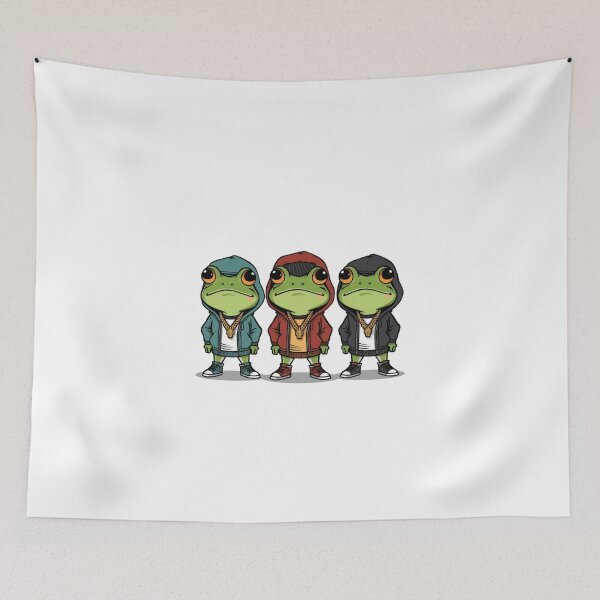 Item preview, rapping frogs designed and sold by PatronesKawai.