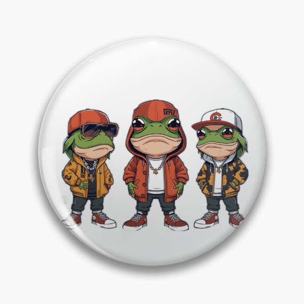 Item preview, rapping frogs designed and sold by PatronesKawai.