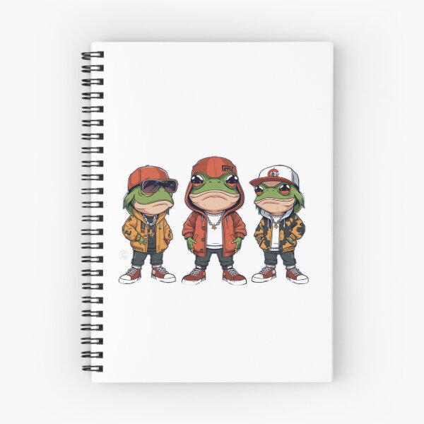 Item preview, rapping frogs designed and sold by PatronesKawai.