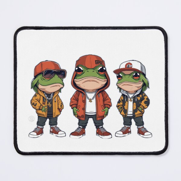 Item preview, rapping frogs designed and sold by PatronesKawai.