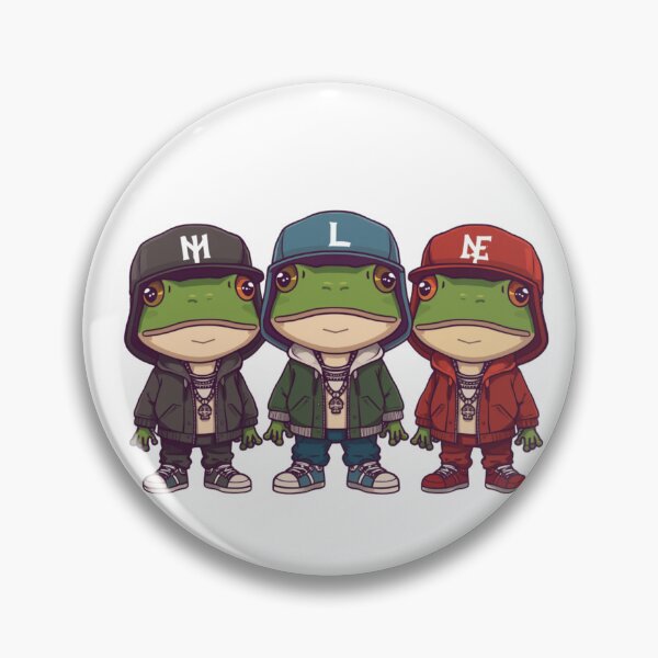 Item preview, rapping frogs designed and sold by PatronesKawai.