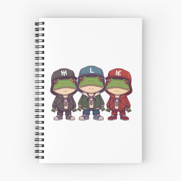 Item preview, rapping frogs designed and sold by PatronesKawai.