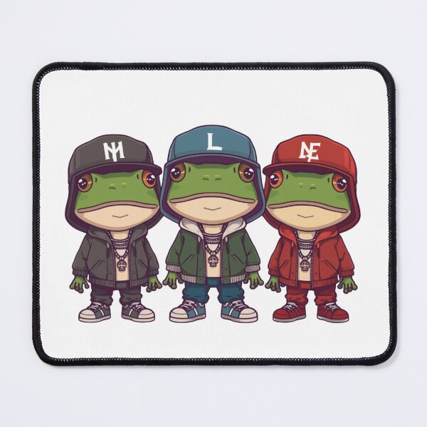 Item preview, rapping frogs designed and sold by PatronesKawai.
