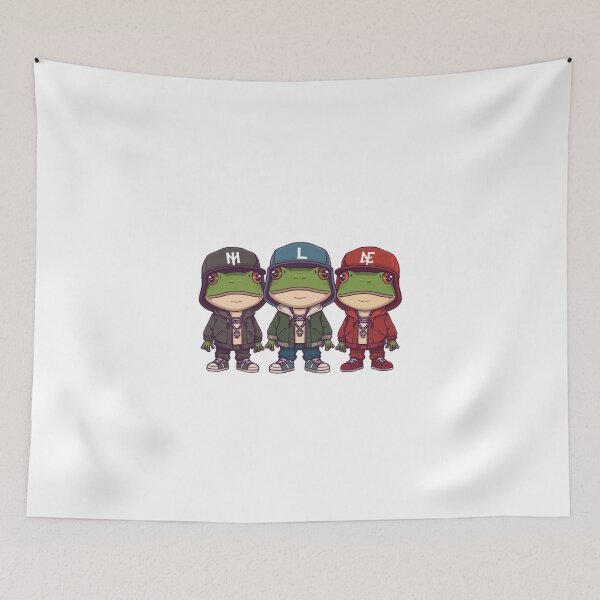 Item preview, rapping frogs designed and sold by PatronesKawai.