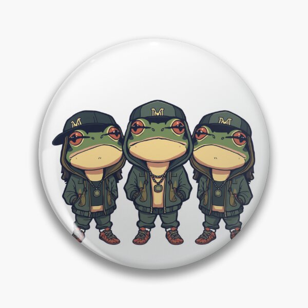 Item preview, rapping frogs designed and sold by PatronesKawai.