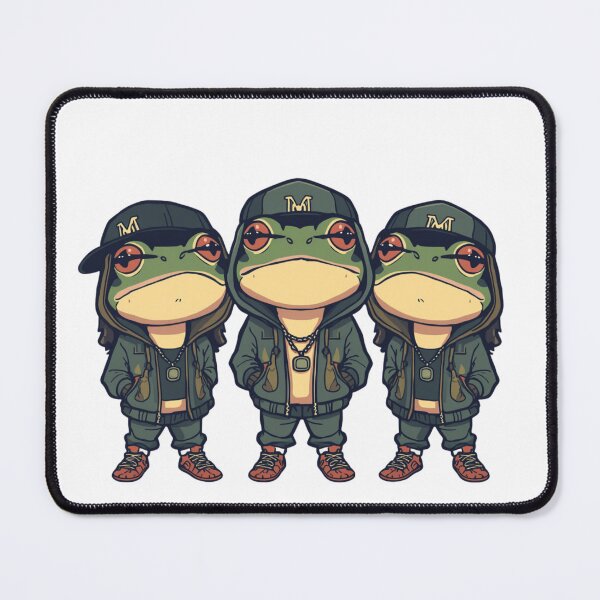 Item preview, rapping frogs designed and sold by PatronesKawai.