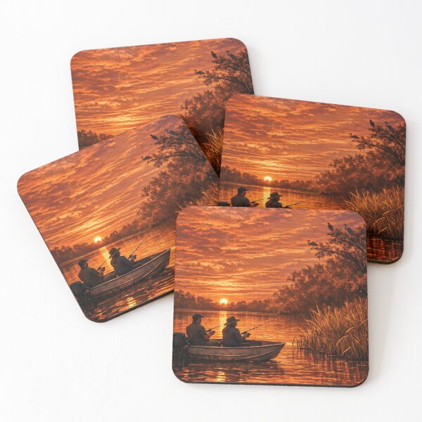 Item preview, Red Sky Sunset on the River designed and sold by CarolM.