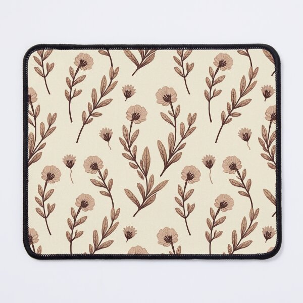 Item preview, Sepia Wildflowers on Cream: Calm Vintage Pattern designed and sold by mittie101.