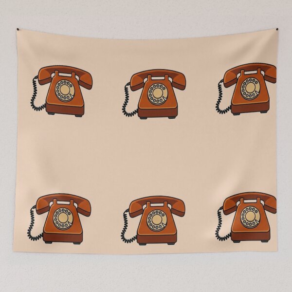 Item preview, vintage telephone retro rotary phone designed and sold by  Mudikeys.
