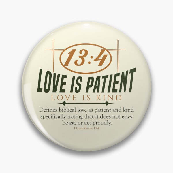 Item preview, 1 Corinthians 13:4 designed and sold by GraphicMondaze.