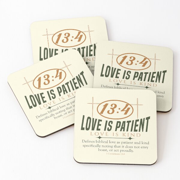 Item preview, 1 Corinthians 13:4 designed and sold by GraphicMondaze.