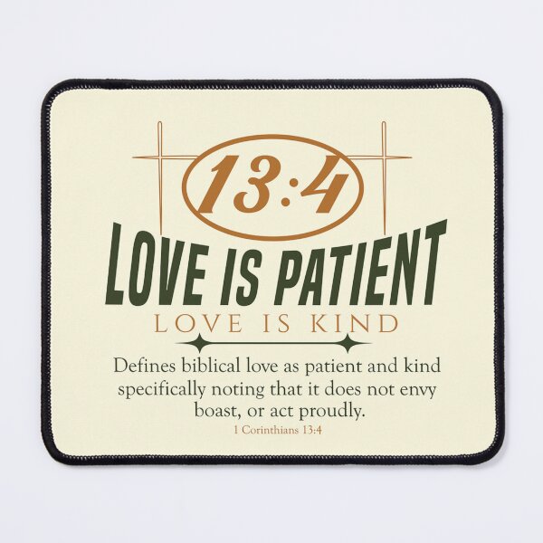 Item preview, 1 Corinthians 13:4 designed and sold by GraphicMondaze.