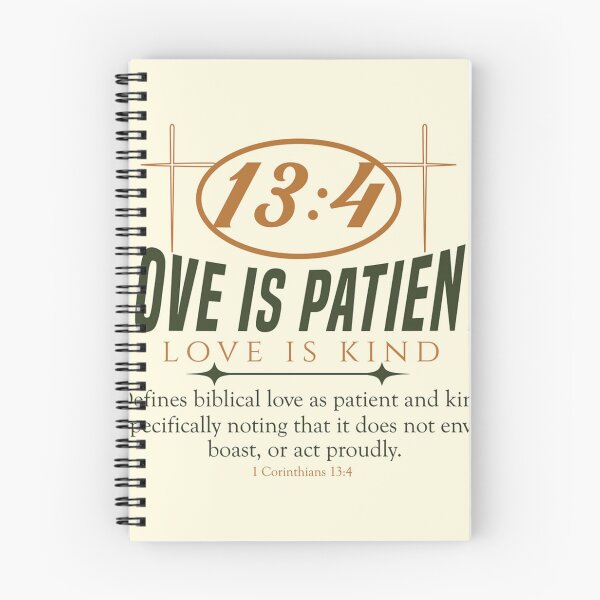 Item preview, 1 Corinthians 13:4 designed and sold by GraphicMondaze.