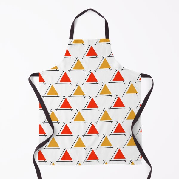 Item preview, Scarlet, marigold, black & white triangles designed and sold by Mint + Midnight.