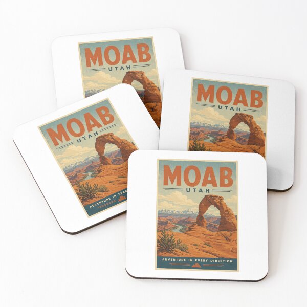 Item preview, Moab Utah  Retro Travel Poster designed and sold by JBWphotos.