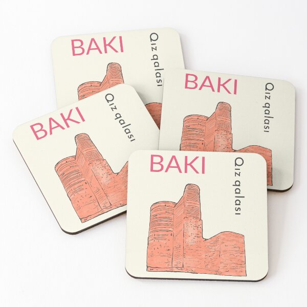 Item preview, Baku Maiden Tower - Iconic Azerbaijani Architecture Illustration designed and sold by Kapsula2023.