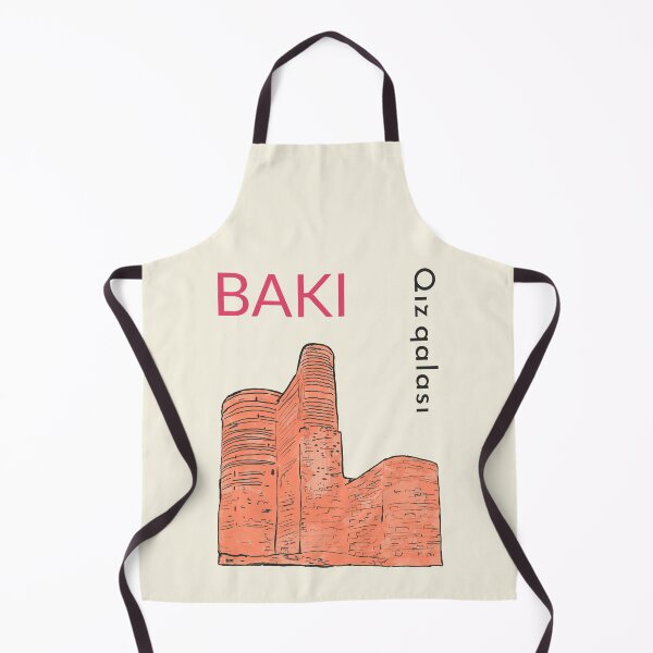Item preview, Baku Maiden Tower - Iconic Azerbaijani Architecture Illustration designed and sold by Kapsula2023.