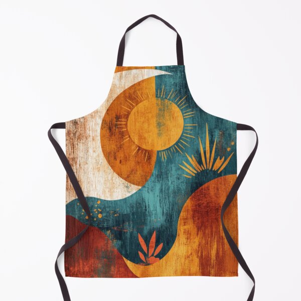 Item preview, Celestial Desert Mirage - Boho Sun and Moon Abstract Earthy Terracotta designed and sold by GSizzle1.