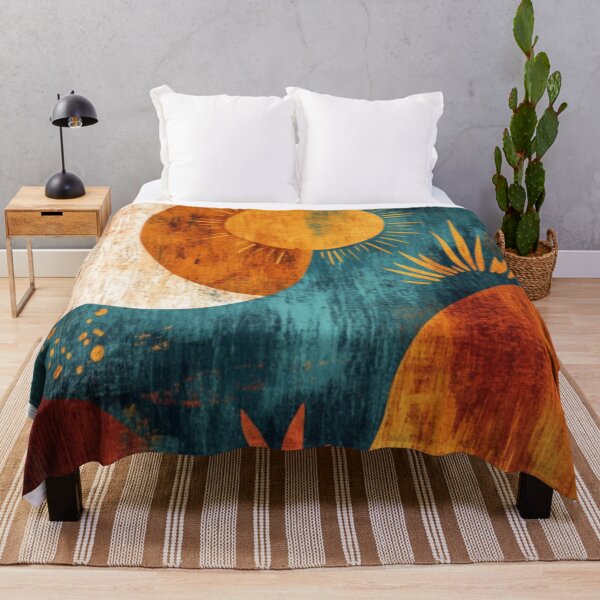 Item preview, Celestial Desert Mirage - Boho Sun and Moon Abstract Earthy Terracotta designed and sold by GSizzle1.