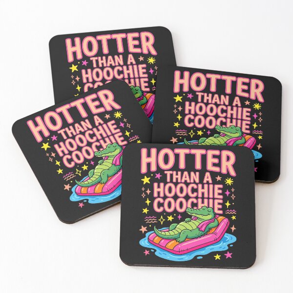 Item preview, Hotter Than A Hoochie Coochie Alligator Summer Vacation Country Music Humor designed and sold by SofenArt.