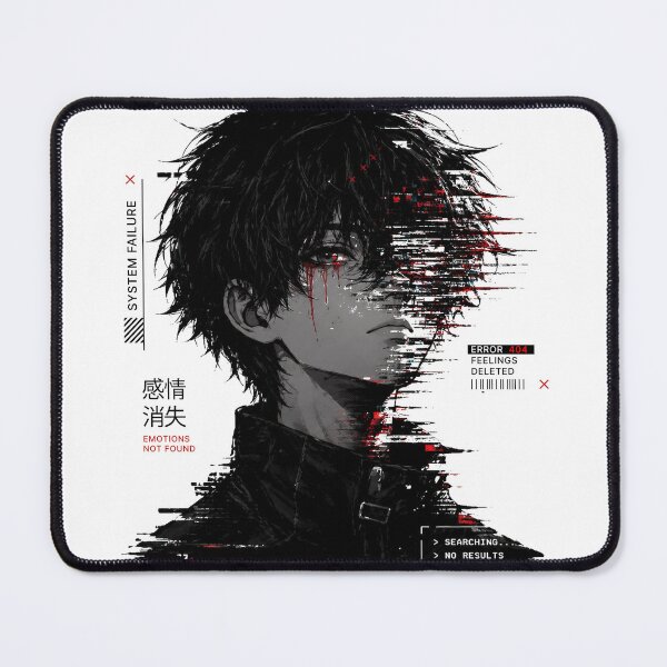 Item preview, Emotional Glitch Art T-Shirt – Dark Aesthetic Mental Health Streetwear Design designed and sold by Mav ina.